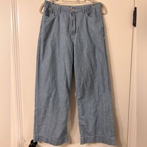 HABITUAL DENIM PINSTRIPE WIDE LEG SOFT DENIM JEANS ✨